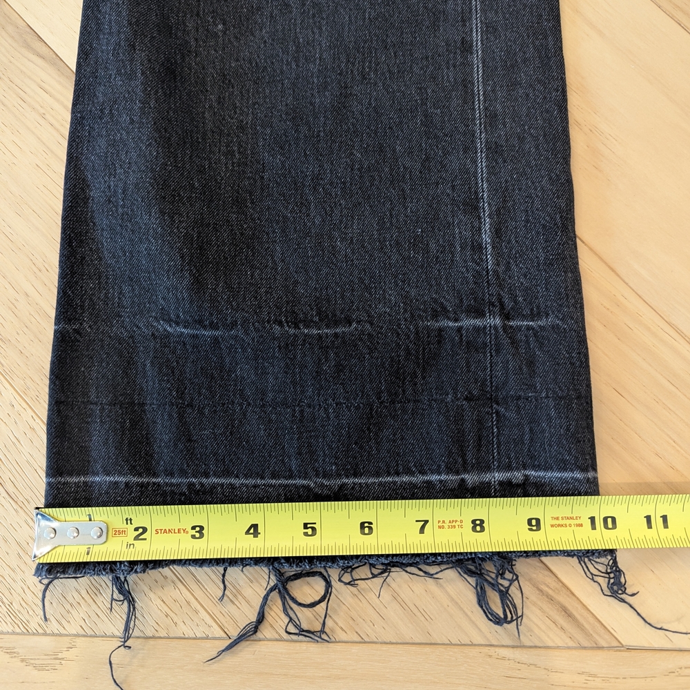 Citizens Of Humanity Sacha High Rise Wide Leg Denim Jeans Baggy Relaxed Raw Hem - Picture 12 of 12